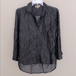 Anthropologie Cloth & Stone Chambray Button Down